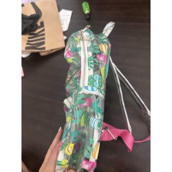 Cactus Clear Backpack Bookbag - Picture 4 of 5